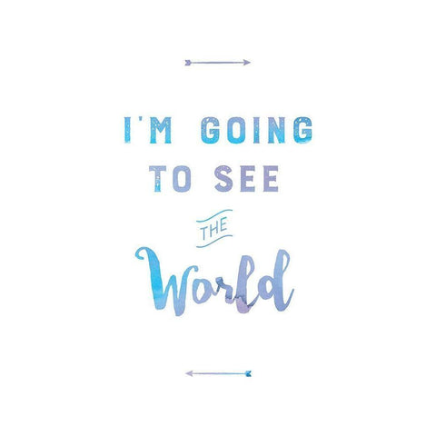 See the World Black Modern Wood Framed Art Print with Double Matting by Murray, Amanda