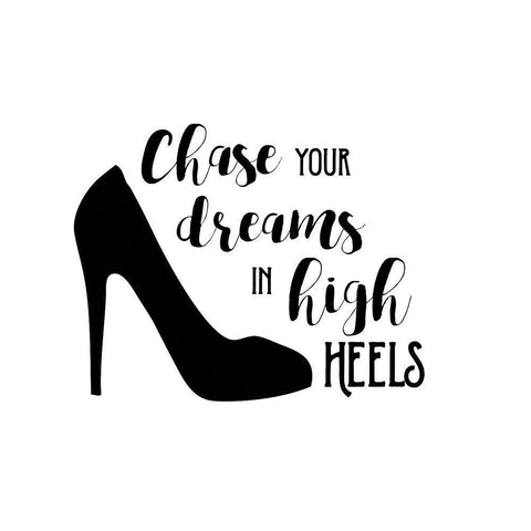 High Heels Black Ornate Wood Framed Art Print with Double Matting by Murray, Amanda