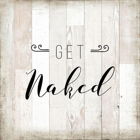 Get Naked White Modern Wood Framed Art Print with Double Matting by Murray, Amanda