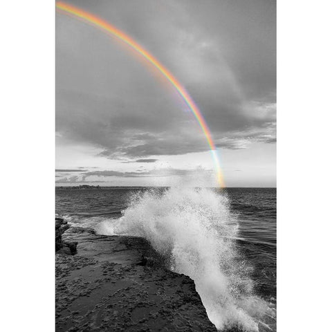 Clarks Point Black Modern Wood Framed Art Print by Delimont, Danita