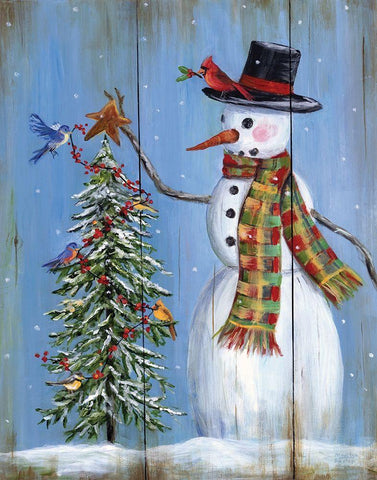Tis The Season White Modern Wood Framed Art Print with Double Matting by Dunlap, Marilyn