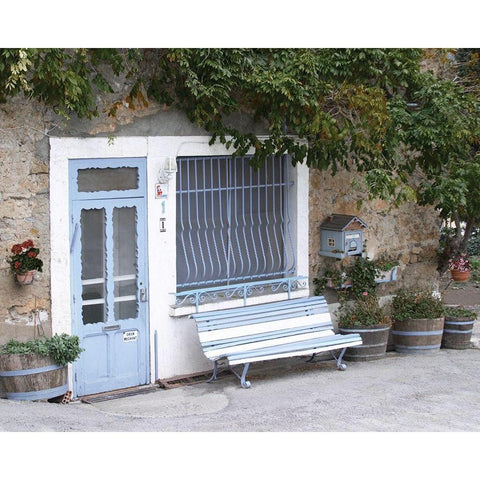 Les Corbieres White Modern Wood Framed Art Print by Delimont, Danita