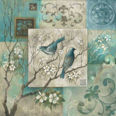 Arboretum Spring Song III Black Modern Wood Framed Art Print with Double Matting by Vollherbst-Lane, Elaine