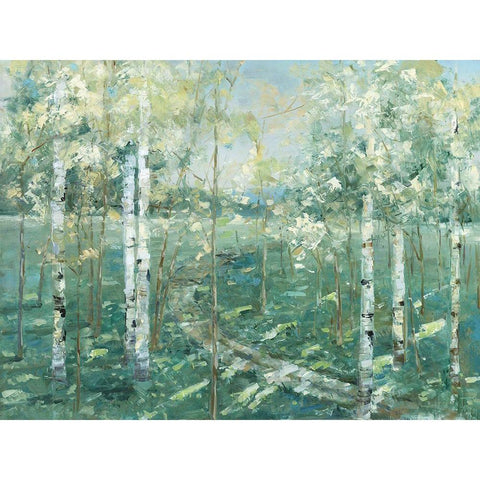 Meadow Light Black Modern Wood Framed Art Print by Swatland, Sally