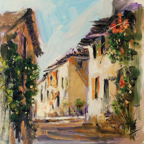 France IV Black Modern Wood Framed Art Print by Farrall Doyle, Anne