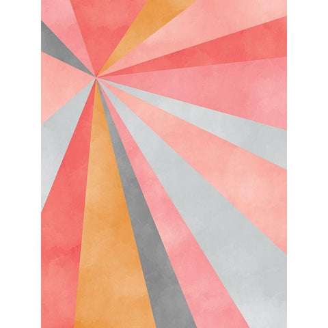 Geometric Black Modern Wood Framed Art Print with Double Matting by Carpentieri, Natalie