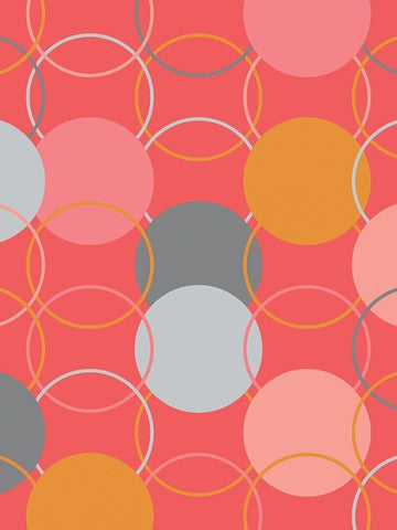 Geometric Circles Black Ornate Wood Framed Art Print with Double Matting by Carpentieri, Natalie