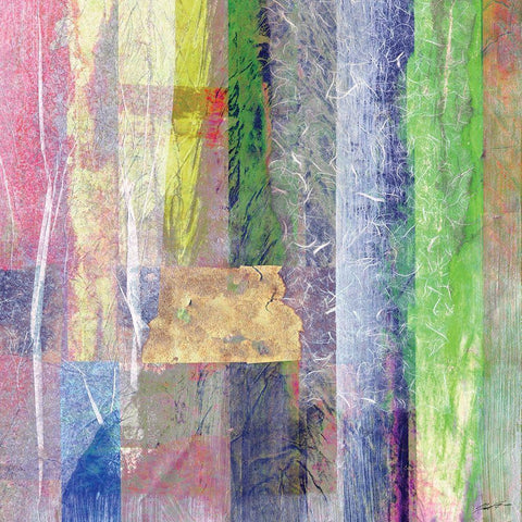 Color Jam I White Modern Wood Framed Art Print by Butler, John