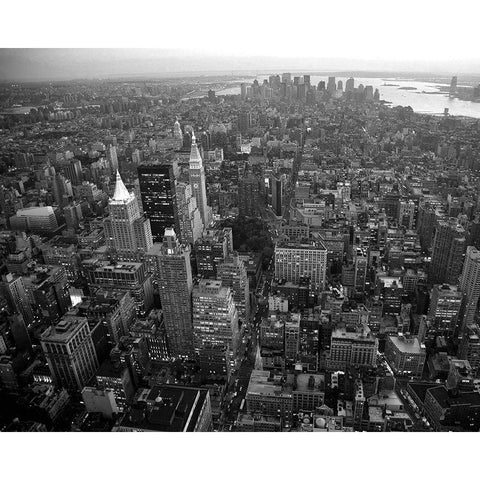 Empire State Black Modern Wood Framed Art Print by Delimont, Danita