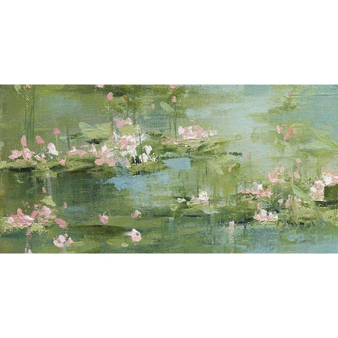 Celadon Black Modern Wood Framed Art Print with Double Matting by Robinson, Carol