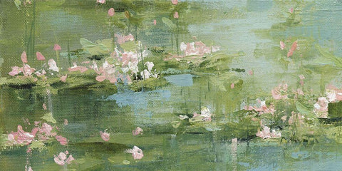 Celadon White Modern Wood Framed Art Print with Double Matting by Robinson, Carol