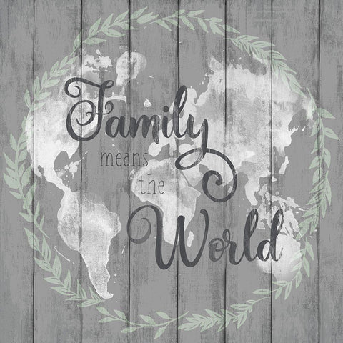 Family Means The White Modern Wood Framed Art Print by Knutsen, Conrad