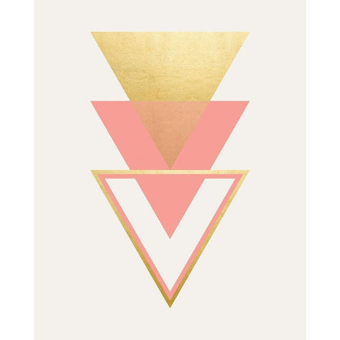 Geometric Gold Ornate Wood Framed Art Print with Double Matting by Carpentieri, Natalie