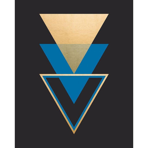 Geometric Gold Ornate Wood Framed Art Print with Double Matting by Carpentieri, Natalie