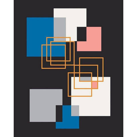 Scandinavian Black Modern Wood Framed Art Print with Double Matting by Carpentieri, Natalie