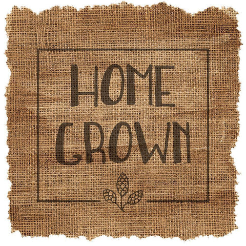 Home Grown Black Modern Wood Framed Art Print by Murray, Amanda