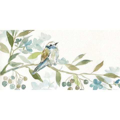 Beginning of Black Modern Wood Framed Art Print with Double Matting by Robinson, Carol