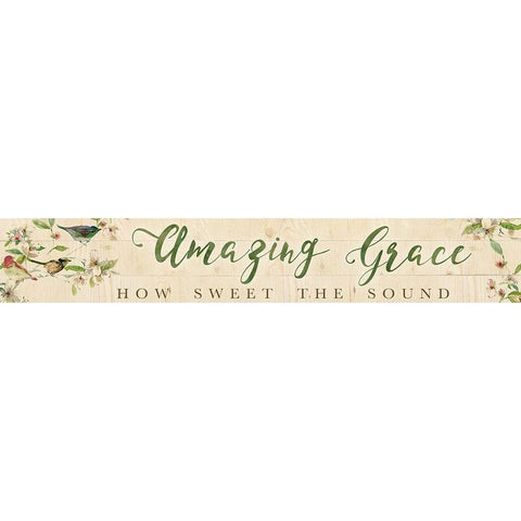 Amazing Grace Black Modern Wood Framed Art Print with Double Matting by Robinson, Carol