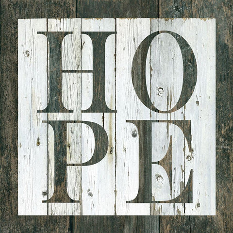 Wood Hope Gold Ornate Wood Framed Art Print with Double Matting by Robinson, Carol