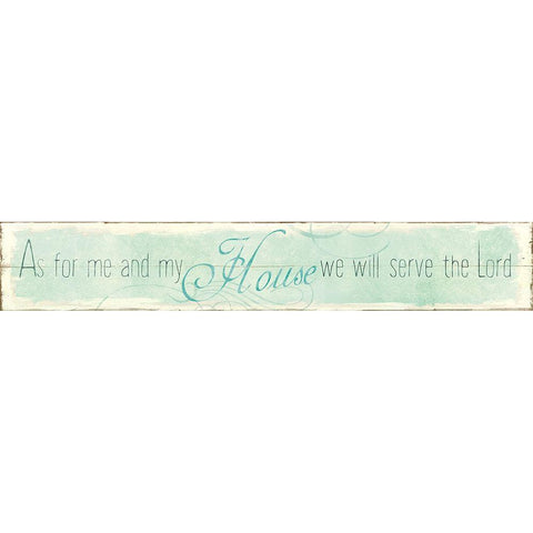 Serve The Lord White Modern Wood Framed Art Print by Robinson, Carol