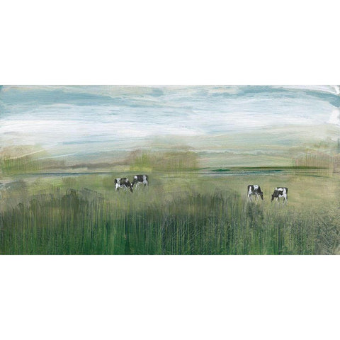 Grazing In Shandelee Black Modern Wood Framed Art Print by Jill, Susan