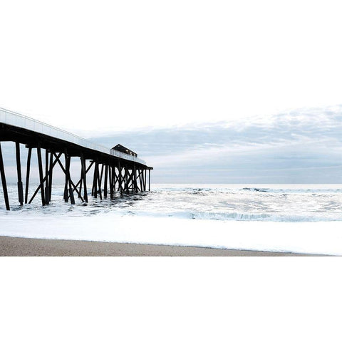 Belmar Pier I Black Modern Wood Framed Art Print by Carpentieri, Natalie