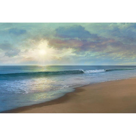 A Long Walk Black Modern Wood Framed Art Print by Calascibetta, Mike