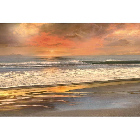 Days End Black Modern Wood Framed Art Print with Double Matting by Calascibetta, Mike