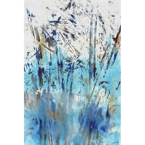 Waters Edge II Black Modern Wood Framed Art Print with Double Matting by Butler, John