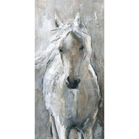 Standing Proud White Modern Wood Framed Art Print by Robinson, Carol