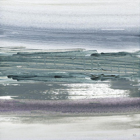 Sahara I White Modern Wood Framed Art Print with Double Matting by Jill, Susan