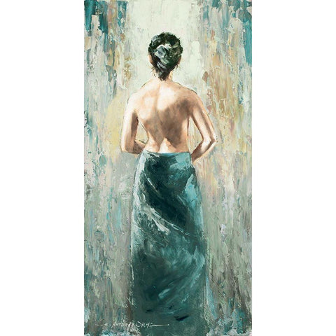 Demure I Gold Ornate Wood Framed Art Print with Double Matting by Orme, E. Anthony