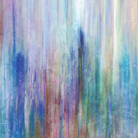 Mistify I White Modern Wood Framed Art Print with Double Matting by Butler, John