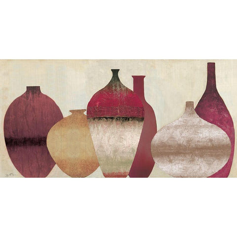 Auburn Vessels White Modern Wood Framed Art Print by Tava Studios