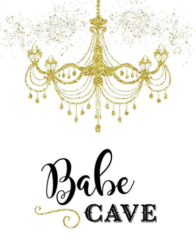 Babe Cave Black Ornate Wood Framed Art Print with Double Matting by Murray, Amanda