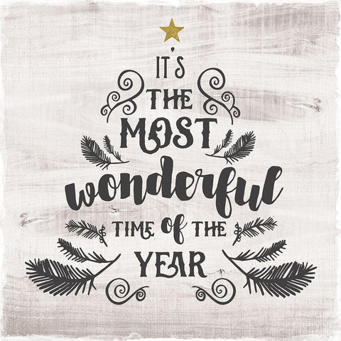 Most Wonderful White Modern Wood Framed Art Print by Murray, Amanda