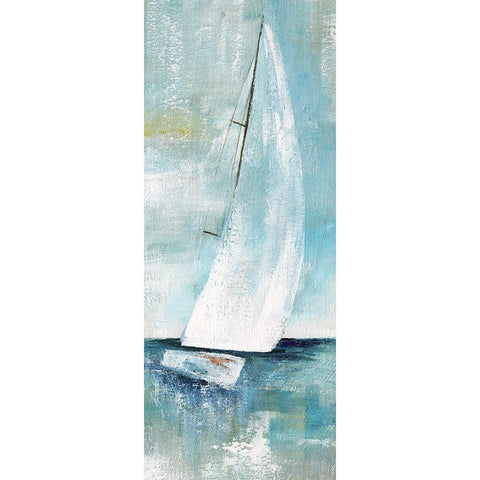 Simply Sailing I Gold Ornate Wood Framed Art Print with Double Matting by Nan