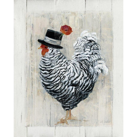 Sunday Best White Modern Wood Framed Art Print by Swatland, Sally