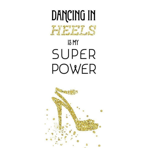 Dancing In Heels White Modern Wood Framed Art Print by Murray, Amanda