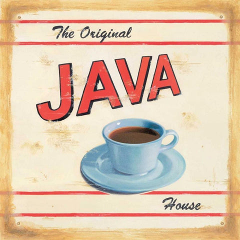 Orig Java House Black Ornate Wood Framed Art Print with Double Matting by Alderson, Lisa