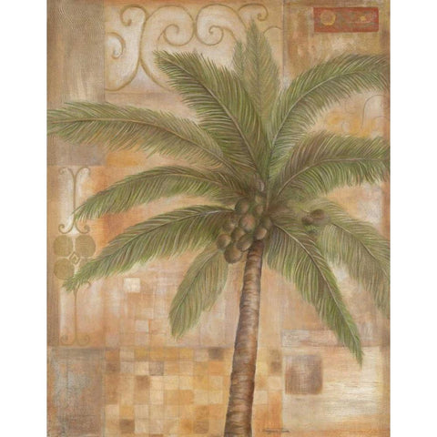 Tropical Spirit II Gold Ornate Wood Framed Art Print with Double Matting by Tava Studios