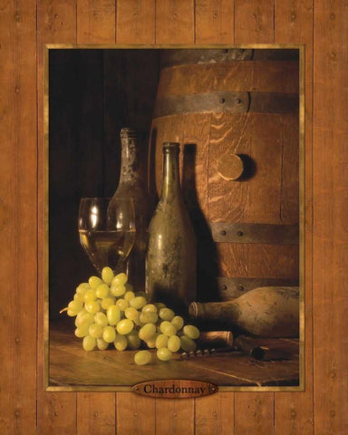 Vineyard Tour II Black Ornate Wood Framed Art Print with Double Matting by Dancause, Alain