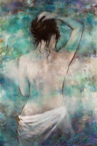 Morning Repose White Modern Wood Framed Art Print with Double Matting by Orme, E. Anthony