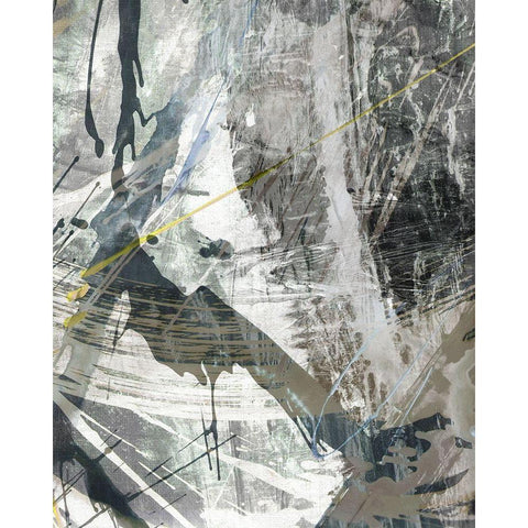 white Noise I Black Modern Wood Framed Art Print by Butler, John