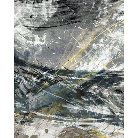 White Noise II Black Modern Wood Framed Art Print with Double Matting by Butler, John