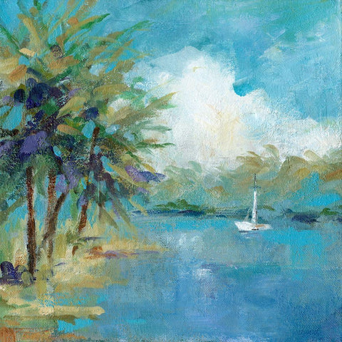 Off the Melacon White Modern Wood Framed Art Print by Robinson, Carol