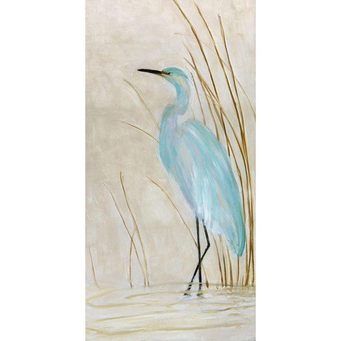 Soft Egret II White Modern Wood Framed Art Print by Swatland, Sally