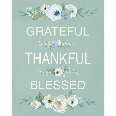 Grateful Black Modern Wood Framed Art Print with Double Matting by Swatland, Sally