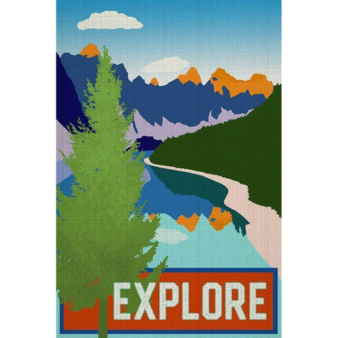 Explore White Modern Wood Framed Art Print by Robinson, Carol