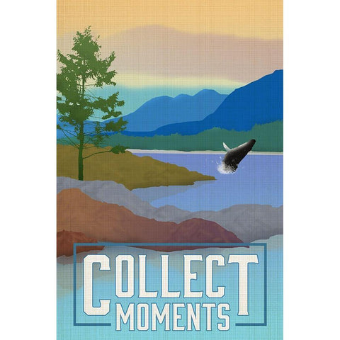 Collect Moments Black Modern Wood Framed Art Print with Double Matting by Robinson, Carol